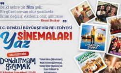 Denizli Büyükşehirden açıkhavada sinema keyfi