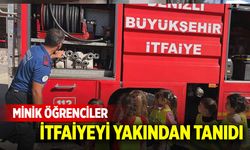 MİNİK ÖĞRENCİLER İTFAİYEYİ YAKINDAN TANIDI