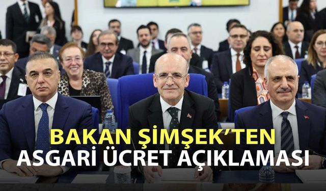 Bakan Şimşek'ten asgari ücret açıklaması